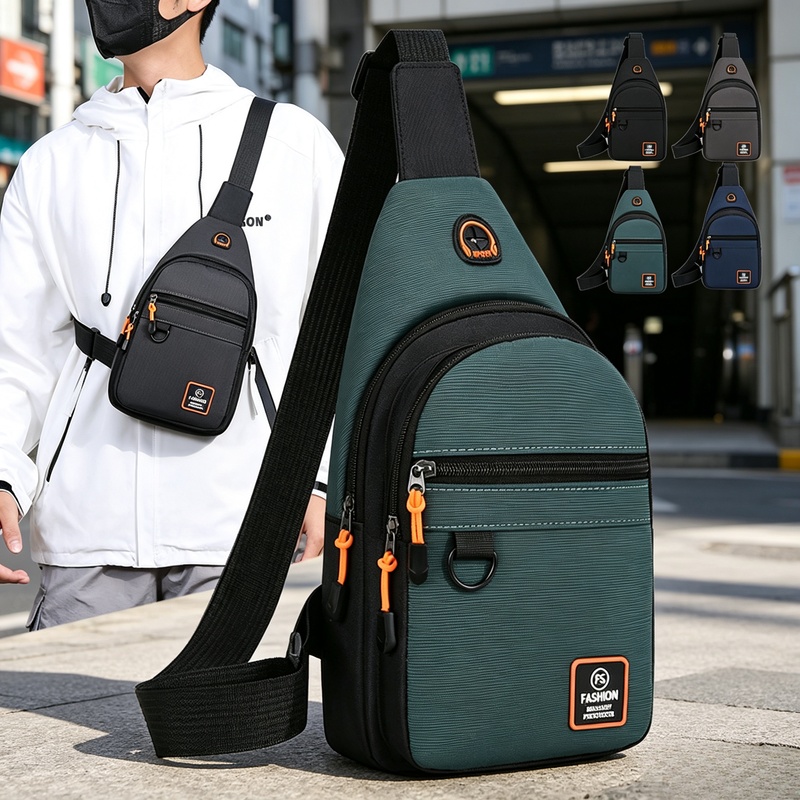 Cycling Journey - Borsa a Tracolla Impermeabile da Uomo