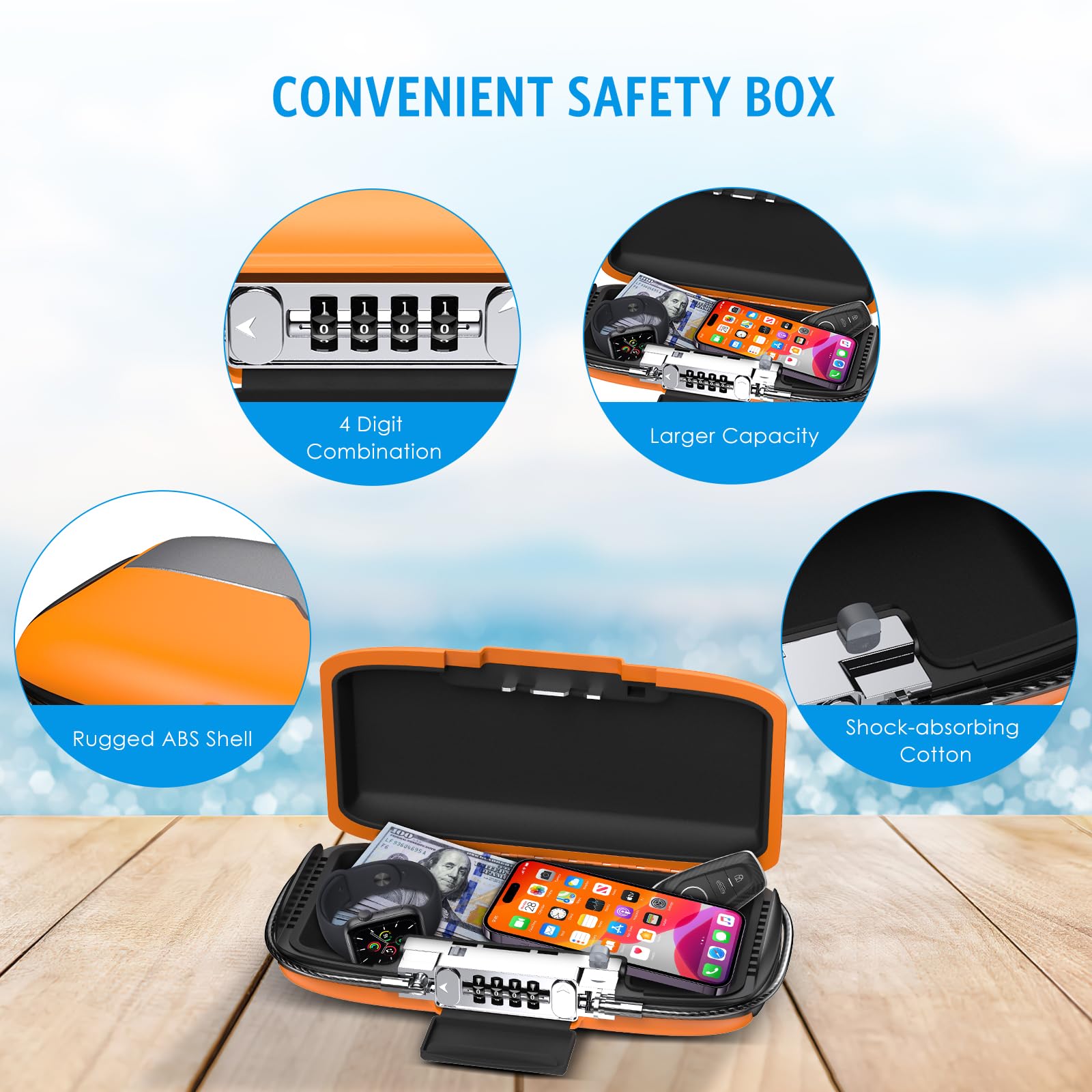 Cassaforte Portatile con Combi - Chain Lock Combination recensione e prezzo