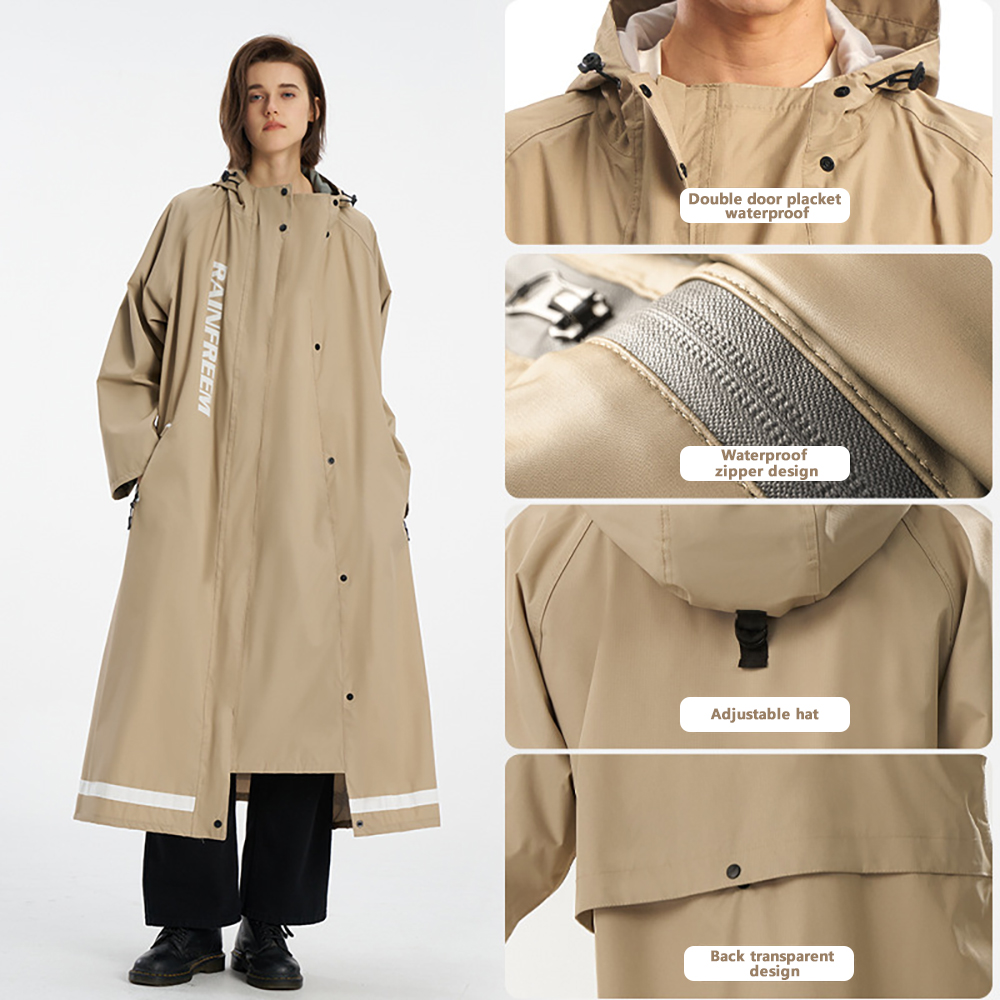 Poncho Impermeabile Lungo per  - Cycling Rain Jacket Commute recensione e prezzo